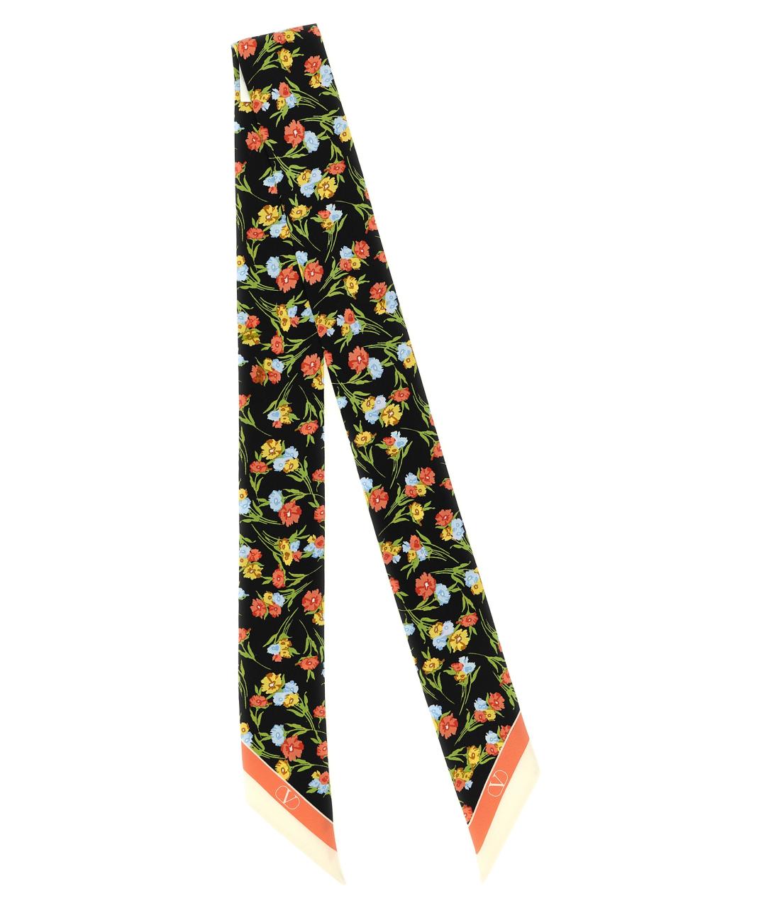 VALENTINO Мульти шелковый шарф, фото 1