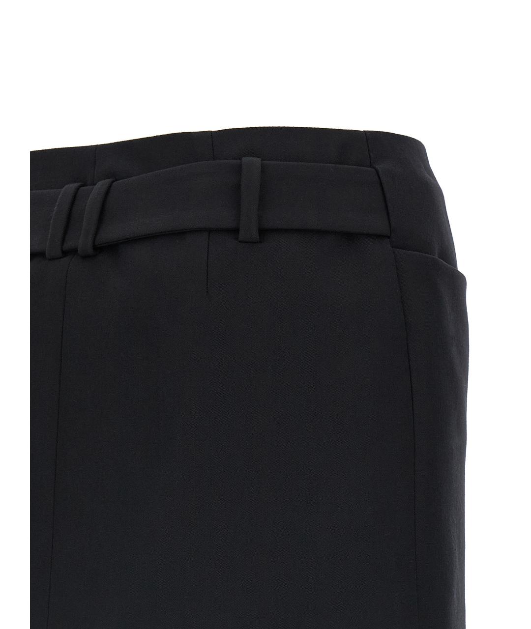 BALMAIN Черная шерстяная юбка мини, фото 4