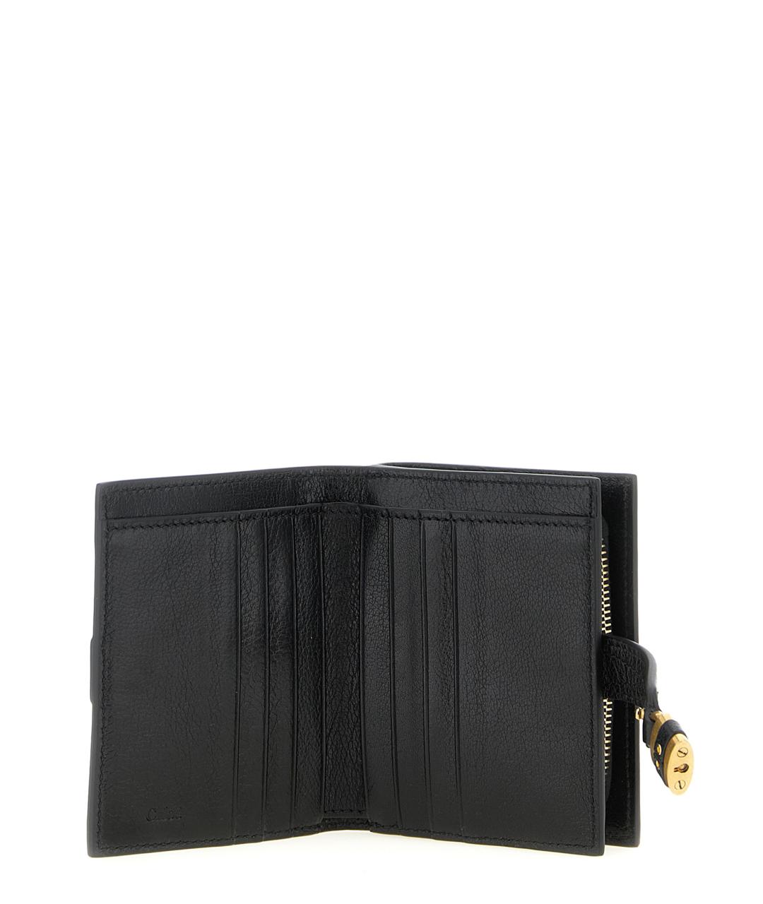CHLOE Черный кожаный кошелек, фото 2