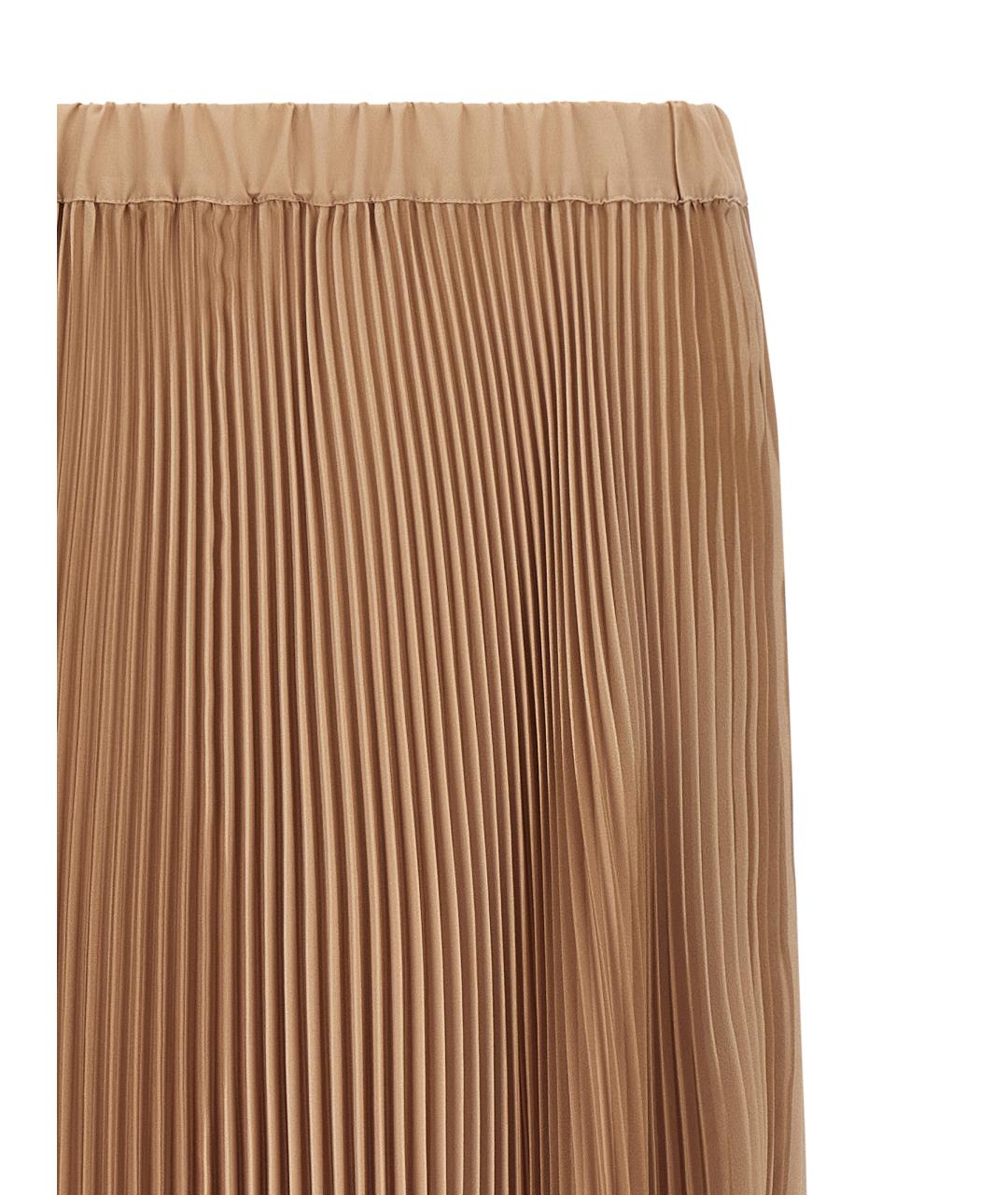 FABIANA FILIPPI Бежевая полиэстеровая юбка миди, фото 3