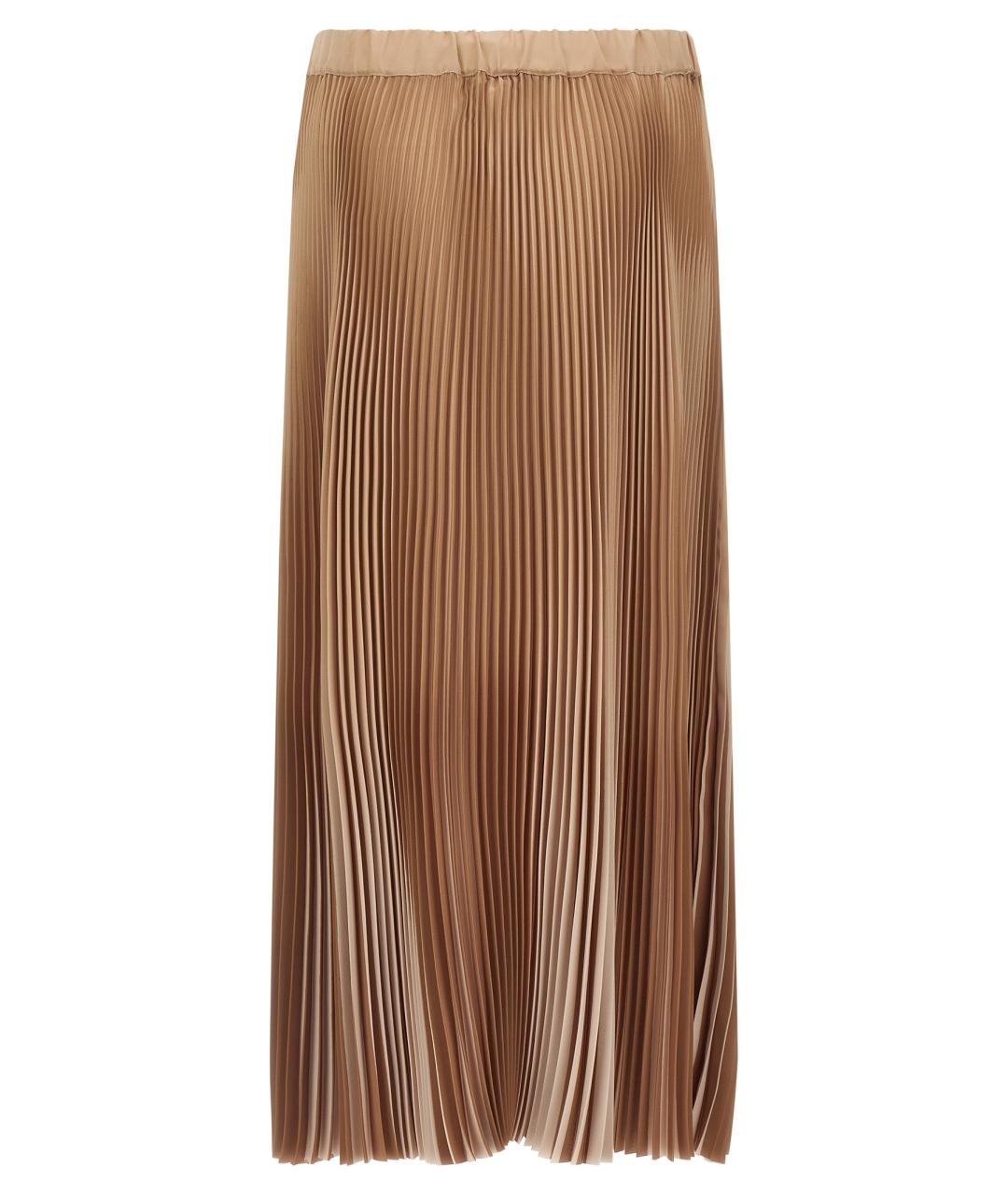 FABIANA FILIPPI Бежевая полиэстеровая юбка миди, фото 2
