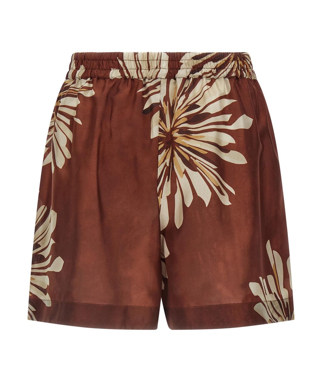 BRUNELLO CUCINELLI Коричневые шелковые шорты, фото 2