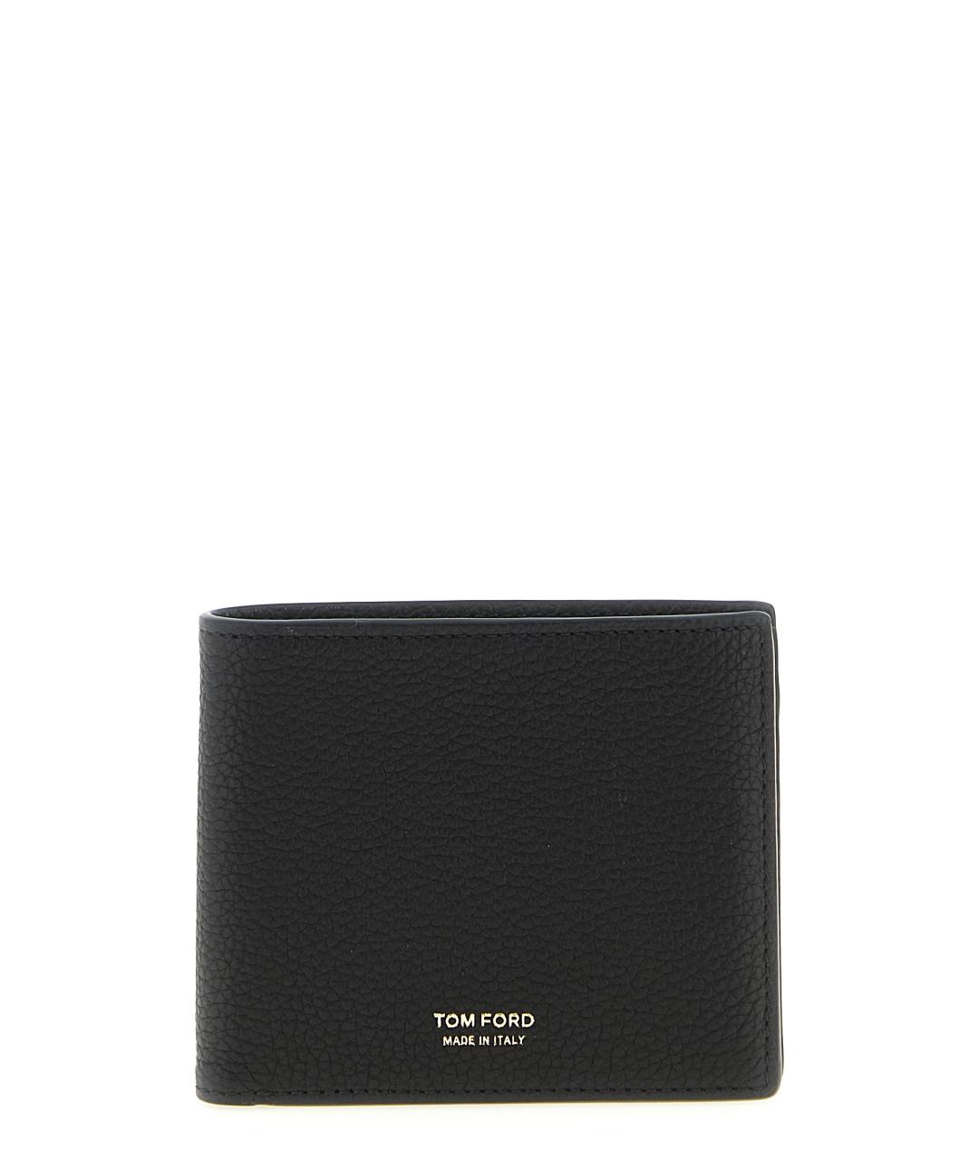 TOM FORD Черный кожаный кошелек, фото 1