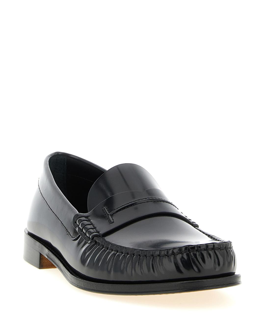 TOM FORD Черные кожаные мокасины, фото 2