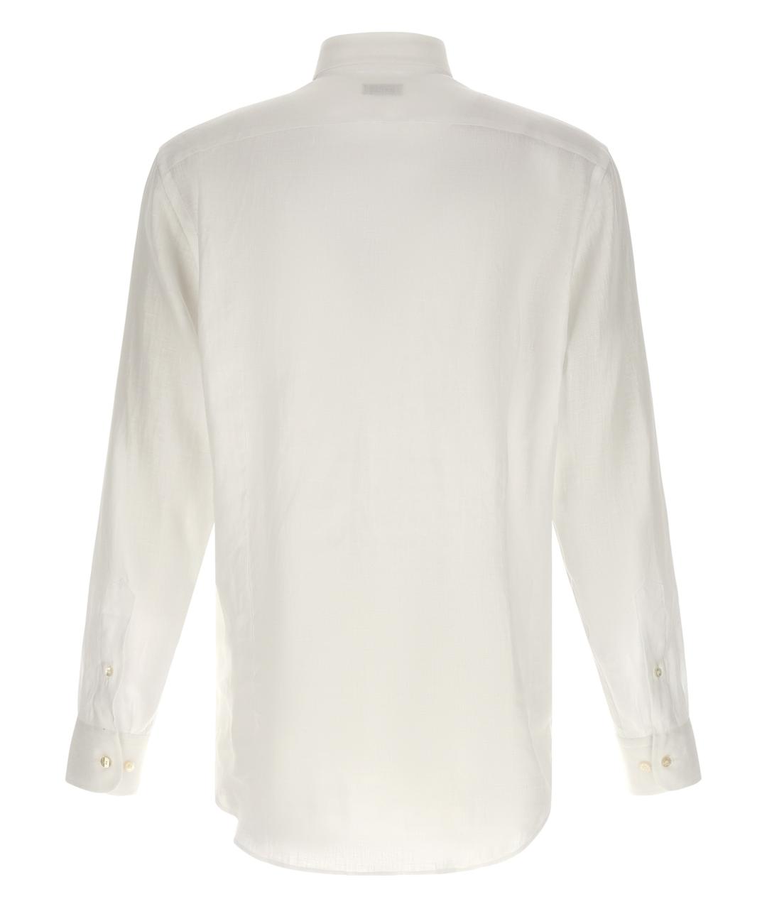 ETRO Белая льняная классическая рубашка, фото 2