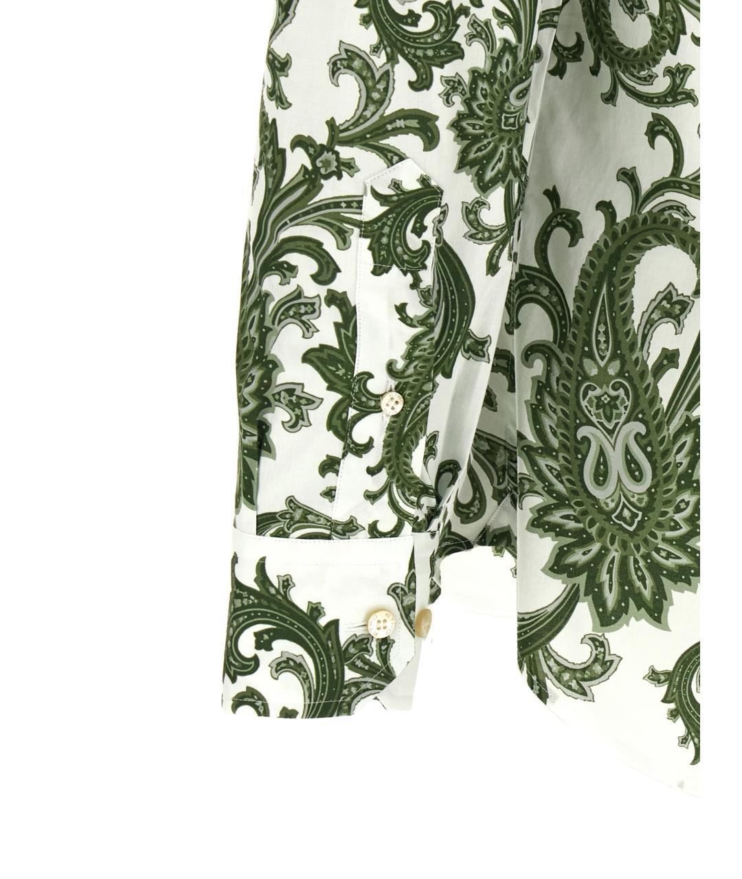 ETRO Зеленая хлопковая кэжуал рубашка, фото 4