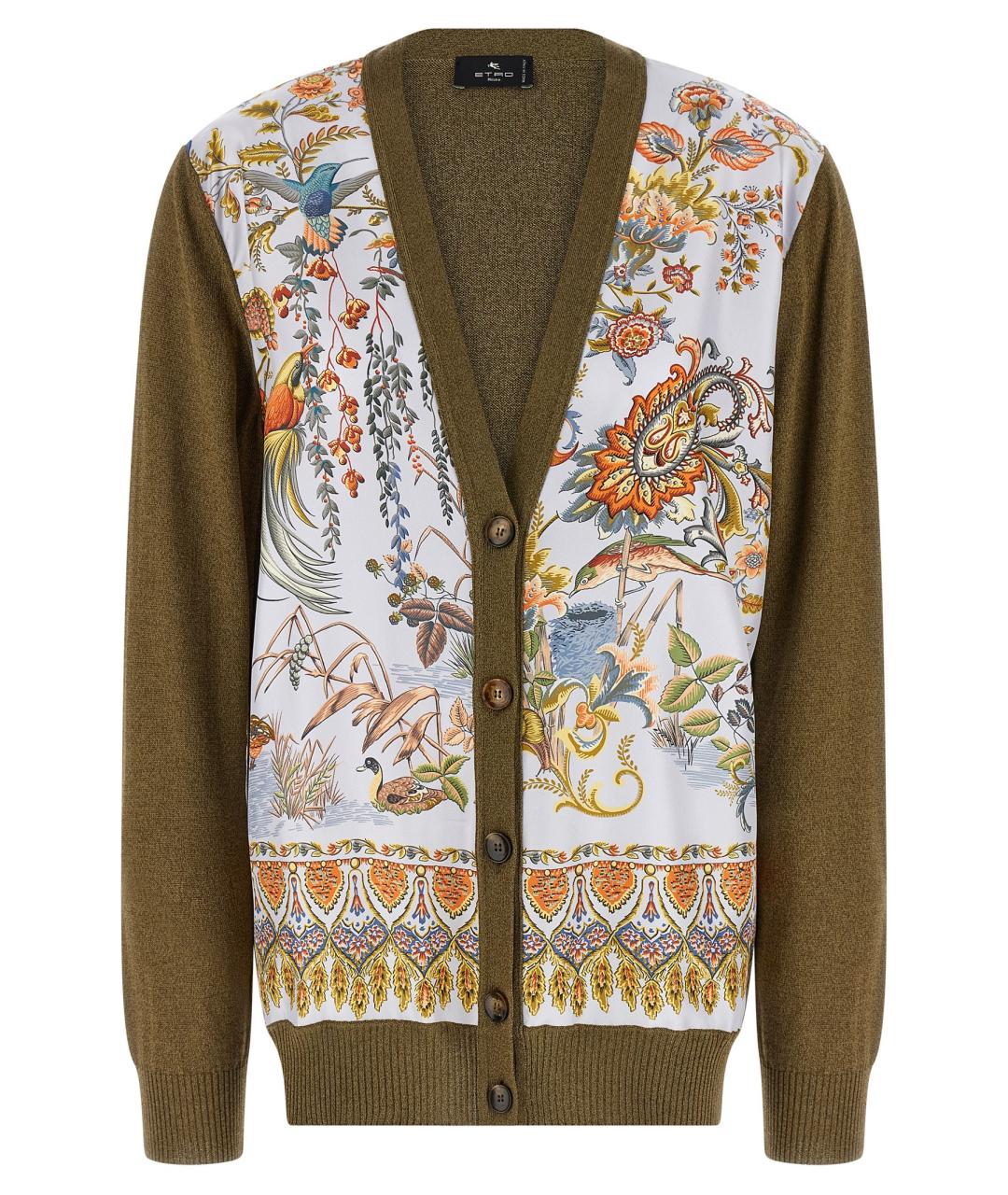 ETRO Зеленый хлопковый кардиган, фото 1