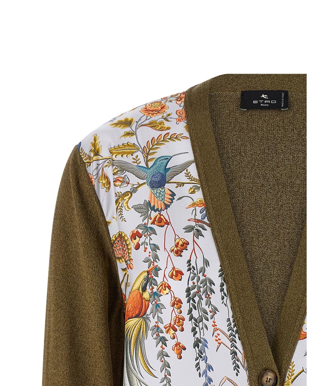ETRO Зеленый хлопковый кардиган, фото 3