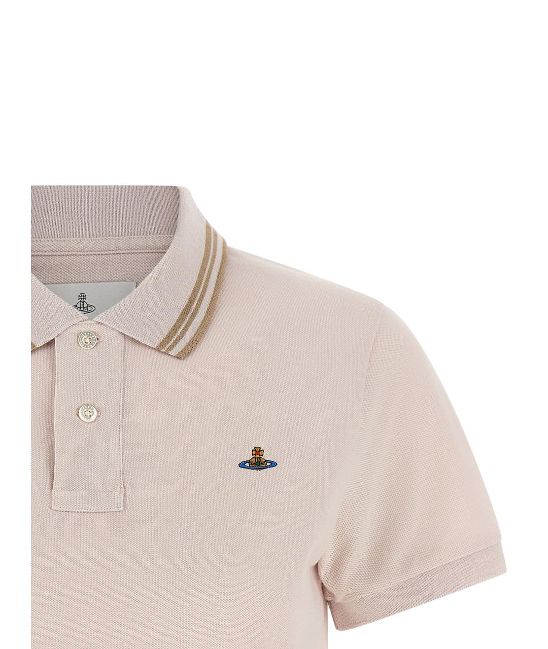 VIVIENNE WESTWOOD Розовая хлопковая футболка, фото 3