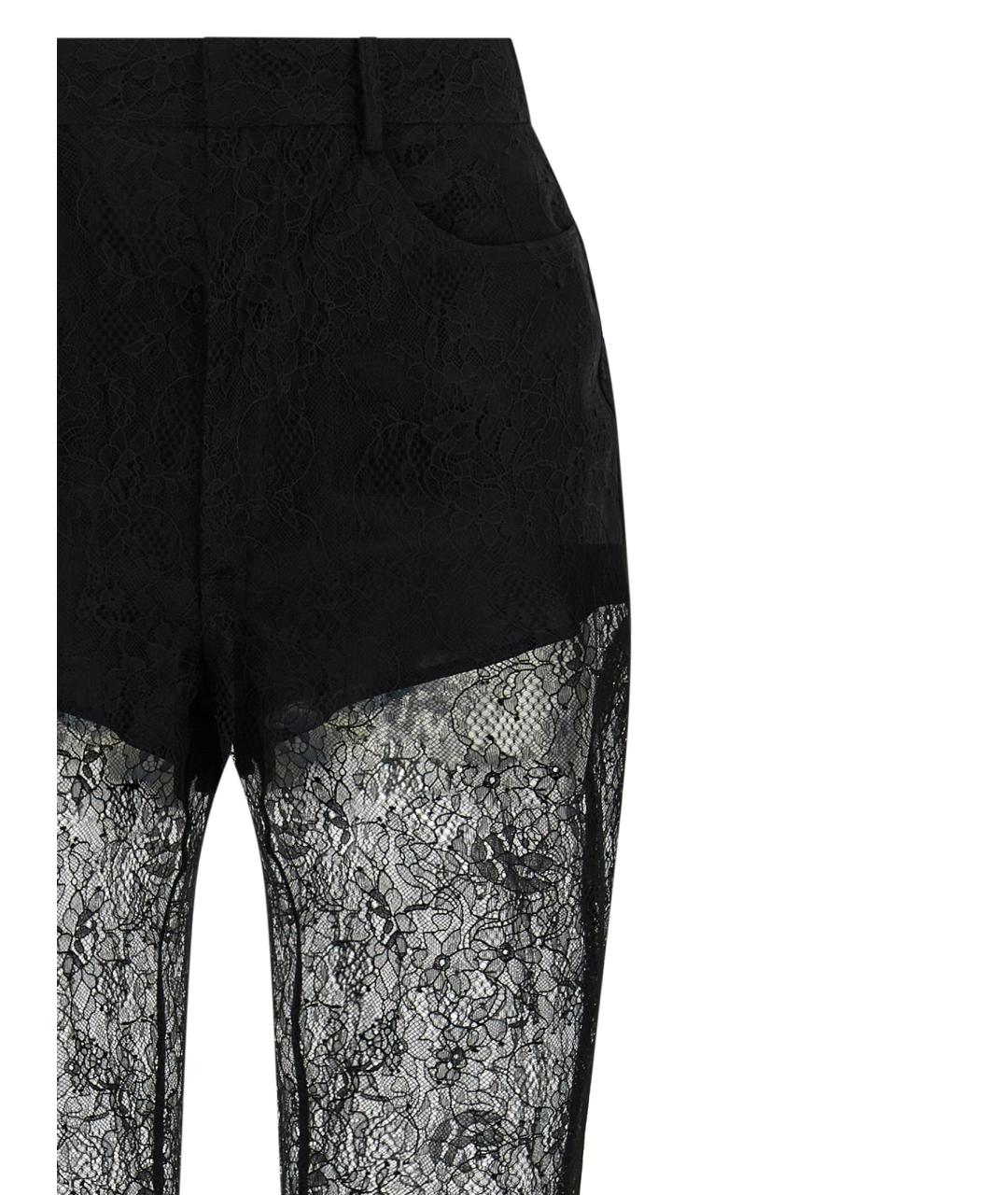 GIUSEPPE DI MORABITO Черные полиамидовые прямые брюки, фото 3