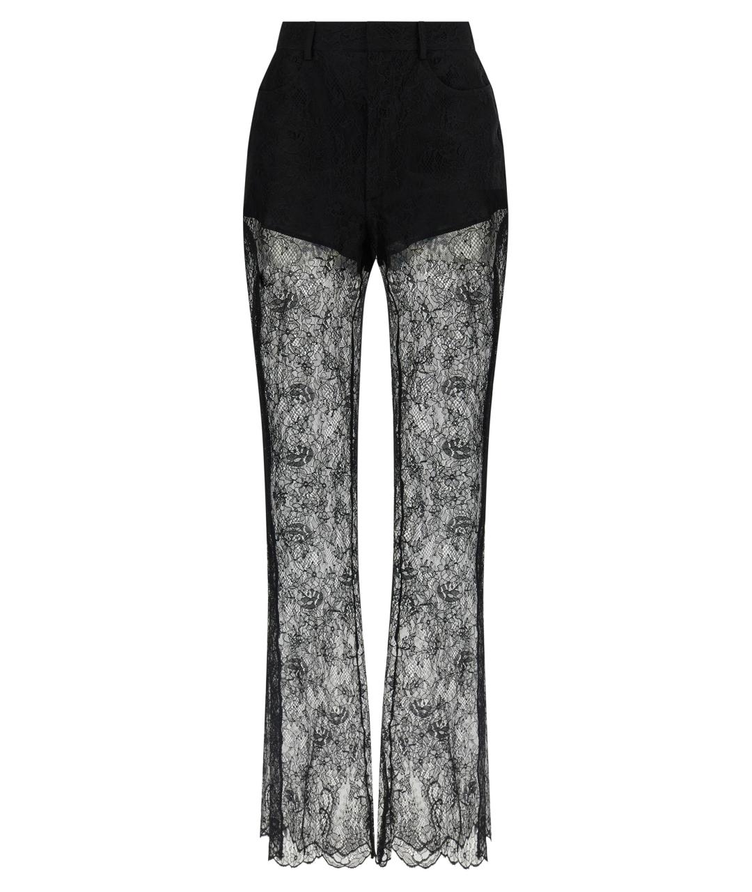 GIUSEPPE DI MORABITO Черные полиамидовые прямые брюки, фото 1