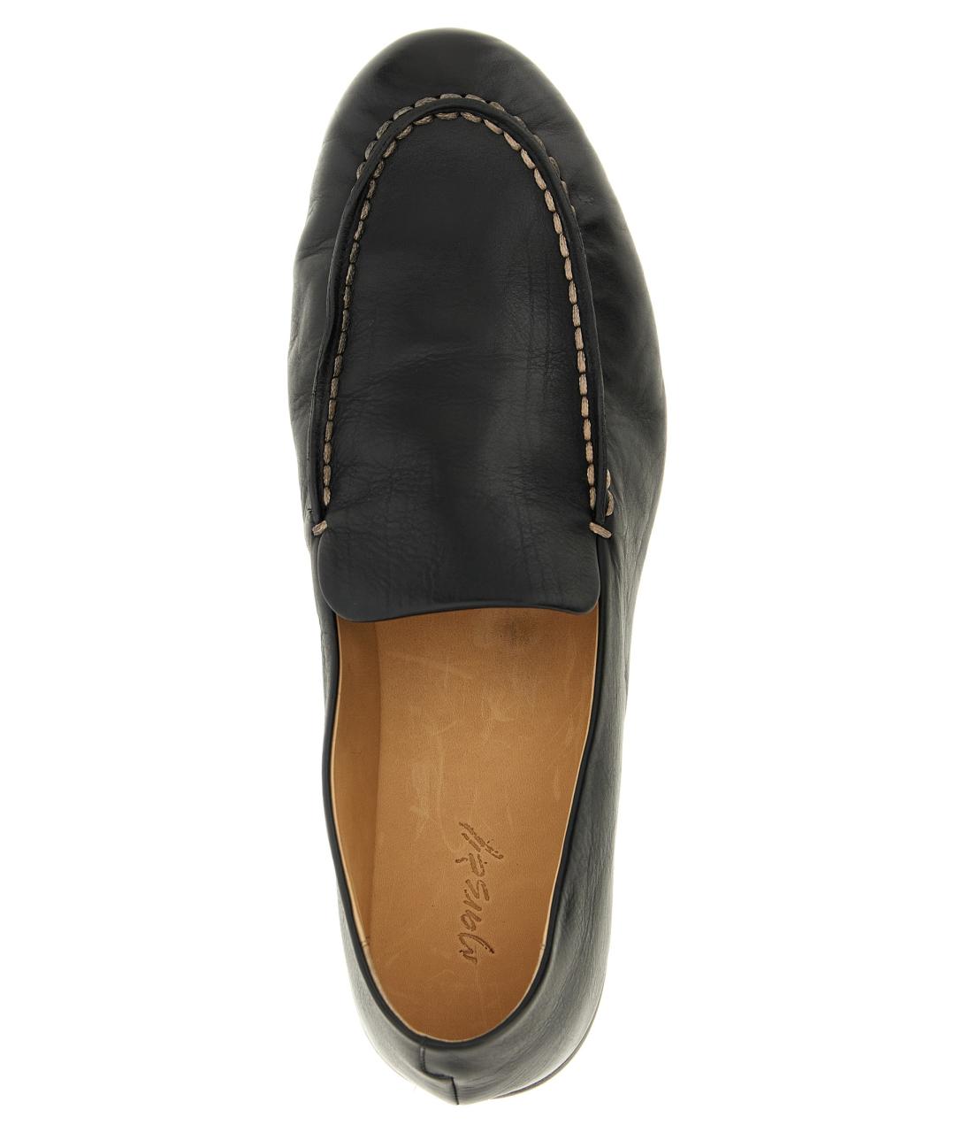 MARSELL Черные кожаные мокасины, фото 4