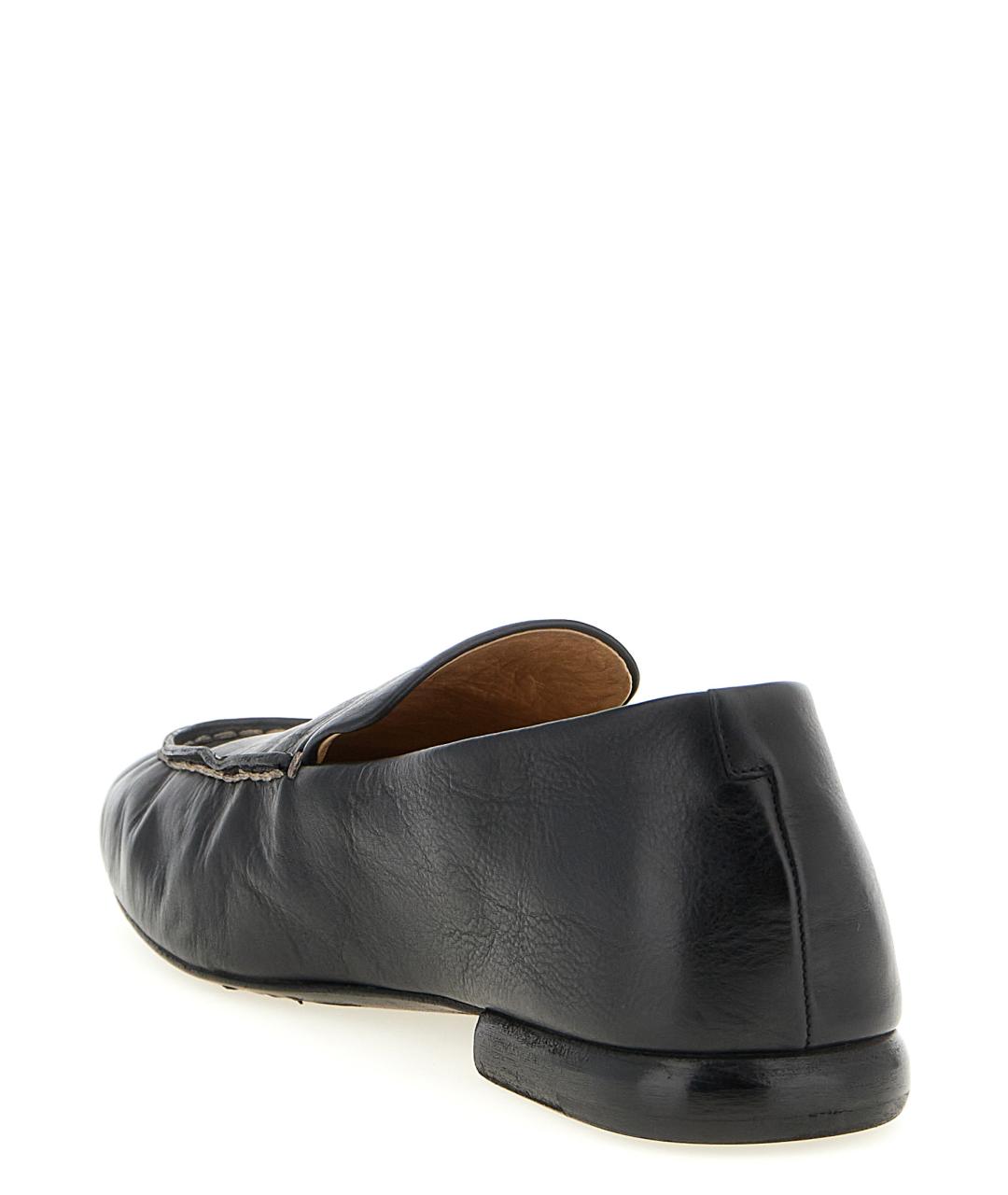 MARSELL Черные кожаные мокасины, фото 3