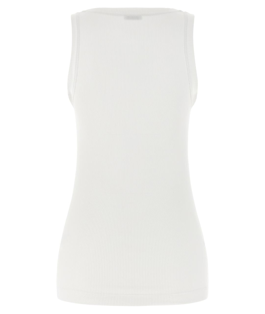 BRUNELLO CUCINELLI Белая хлопковая майка, фото 2