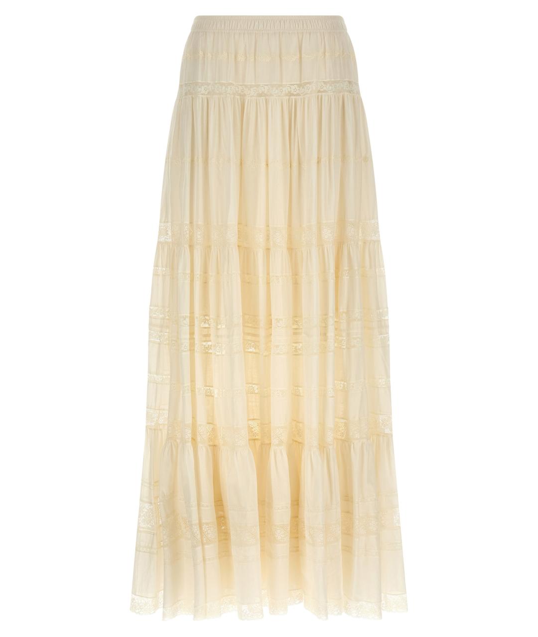 ERMANNO SCERVINO Белая хлопковая юбка макси, фото 1
