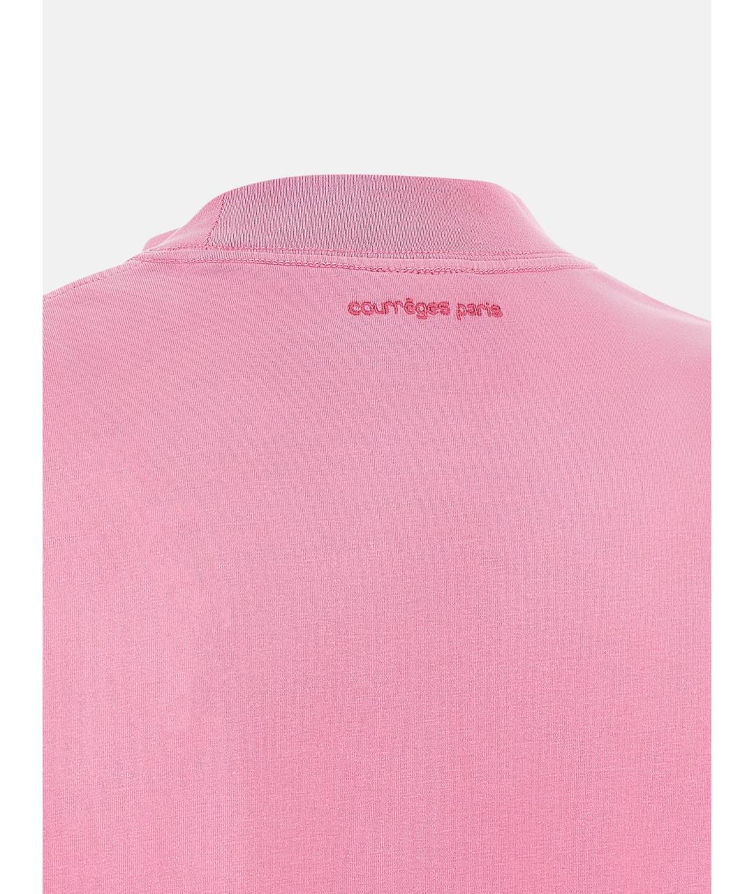 COURREGES Розовое хлопковое платье, фото 4