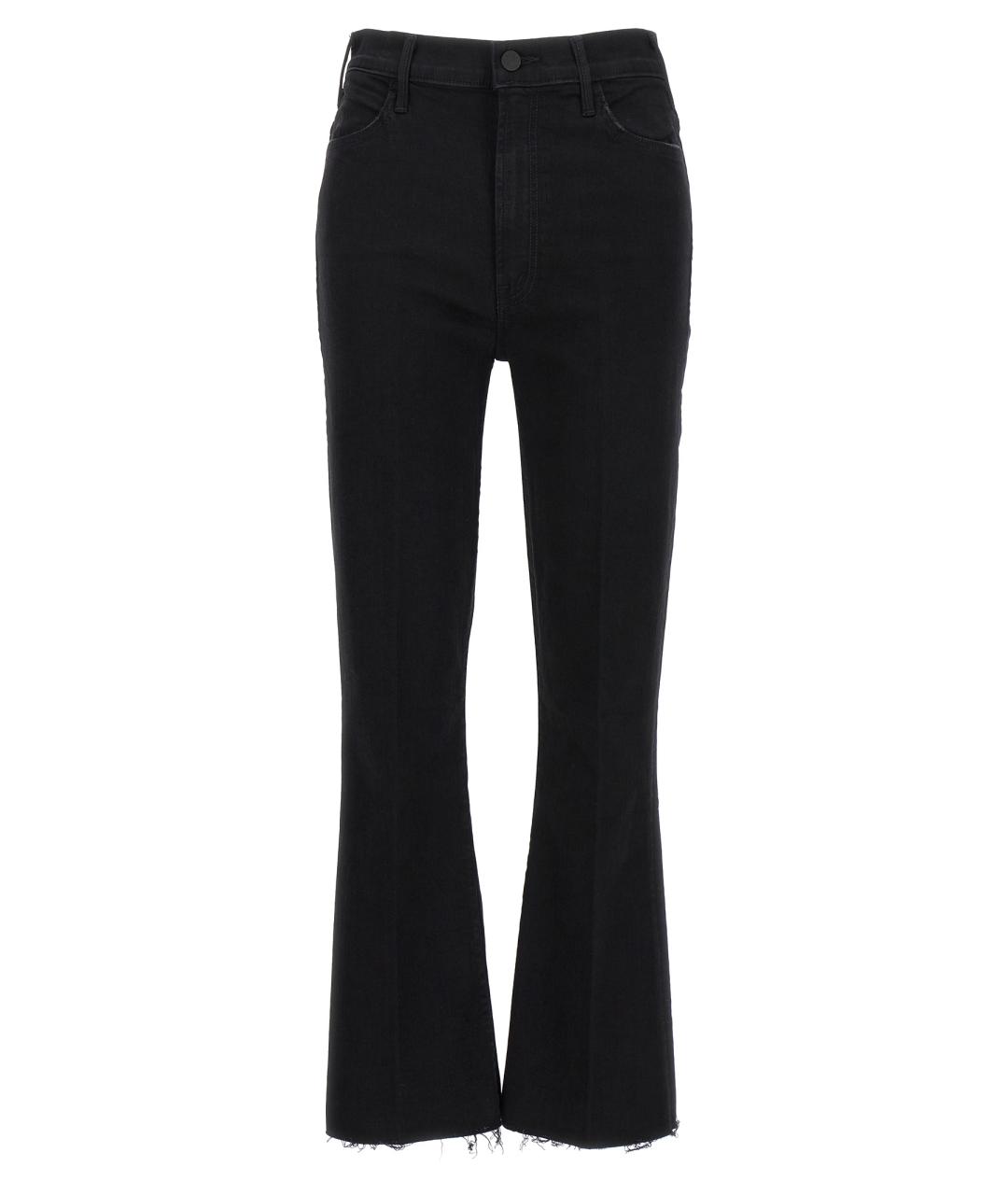 MOTHER Черные хлопковые джинсы клеш, фото 1