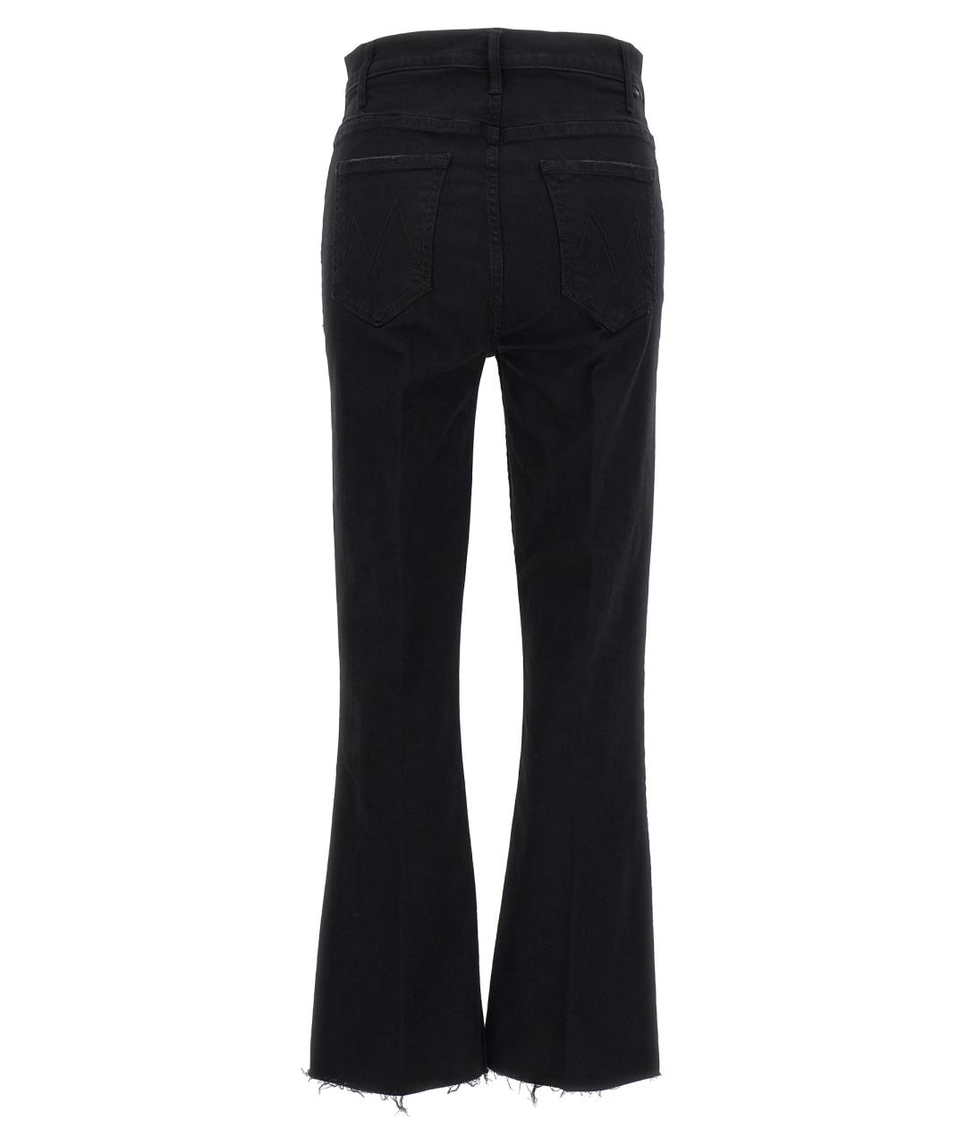 MOTHER Черные хлопковые джинсы клеш, фото 2