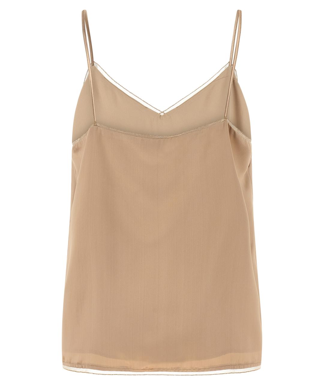 FABIANA FILIPPI Бежевая вискозная блузы, фото 2