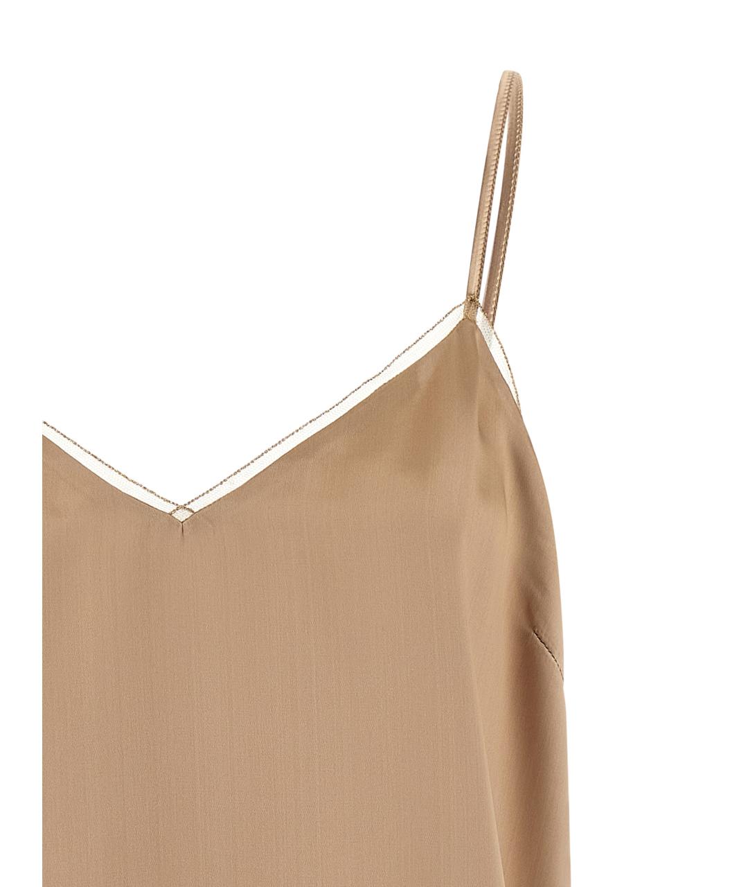 FABIANA FILIPPI Бежевая вискозная блузы, фото 3