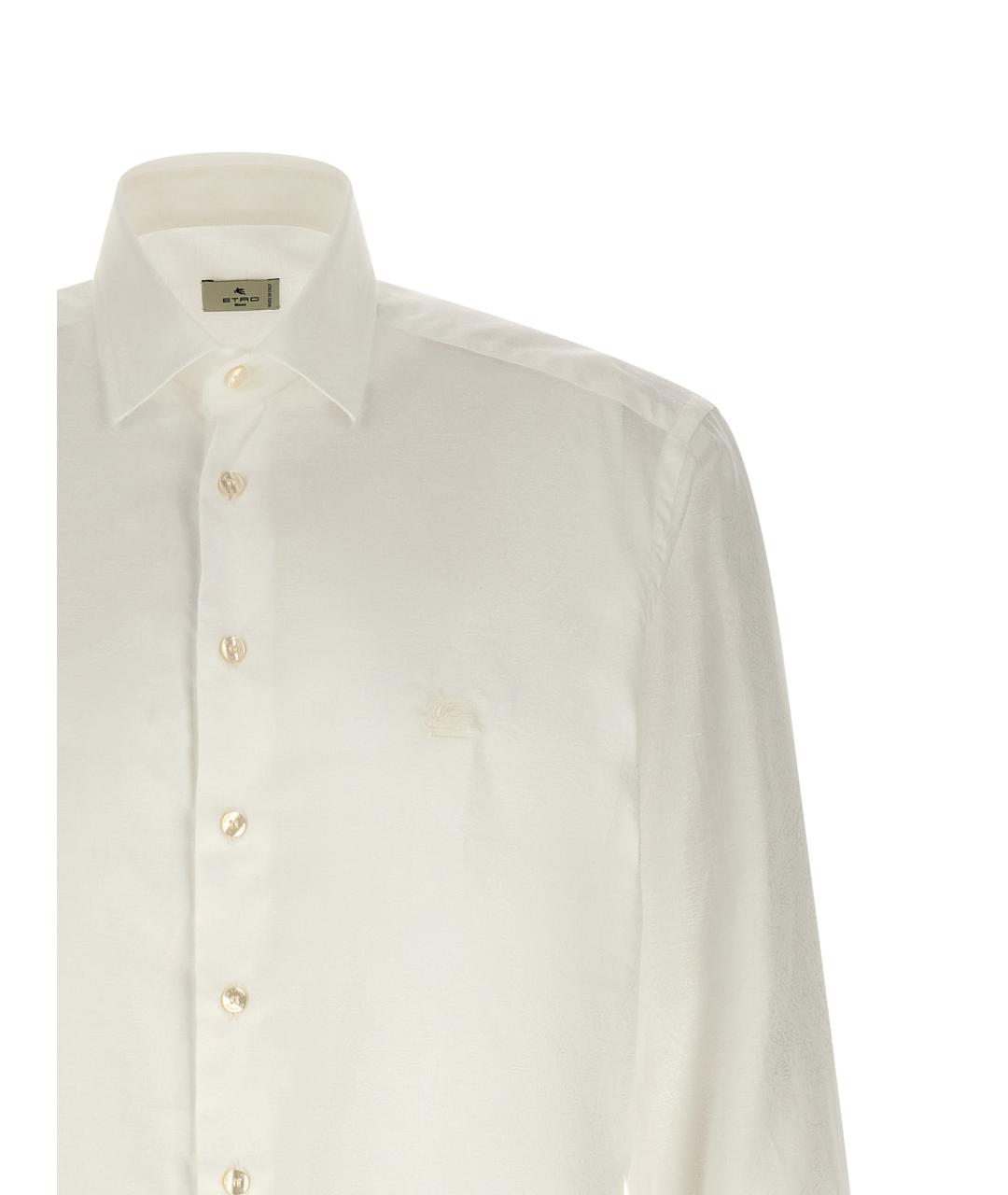 ETRO Белая хлопковая классическая рубашка, фото 3