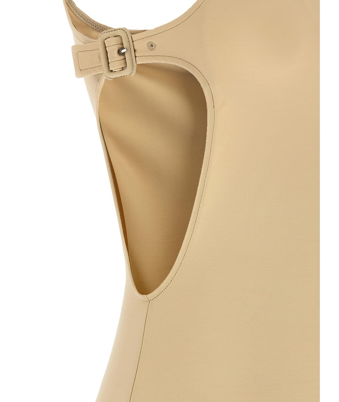 COURREGES Бежевое полиамидовое боди, фото 4