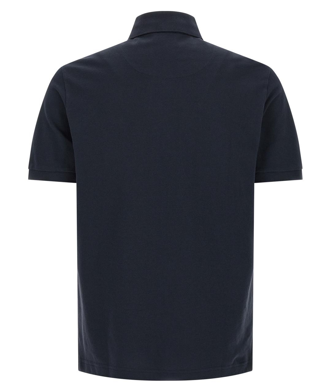 ETRO Синее хлопковое поло с коротким рукавом, фото 2