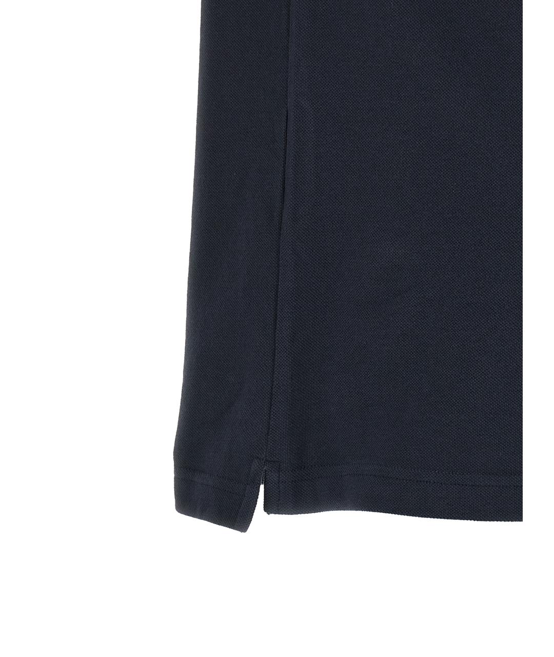 ETRO Синее хлопковое поло с коротким рукавом, фото 4