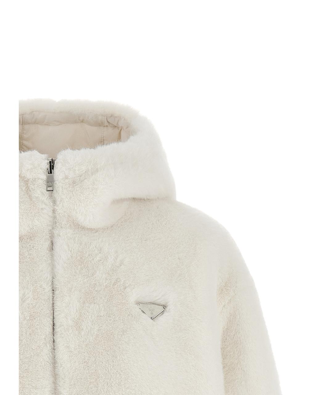 PRADA Белая полиамидовая куртка, фото 4