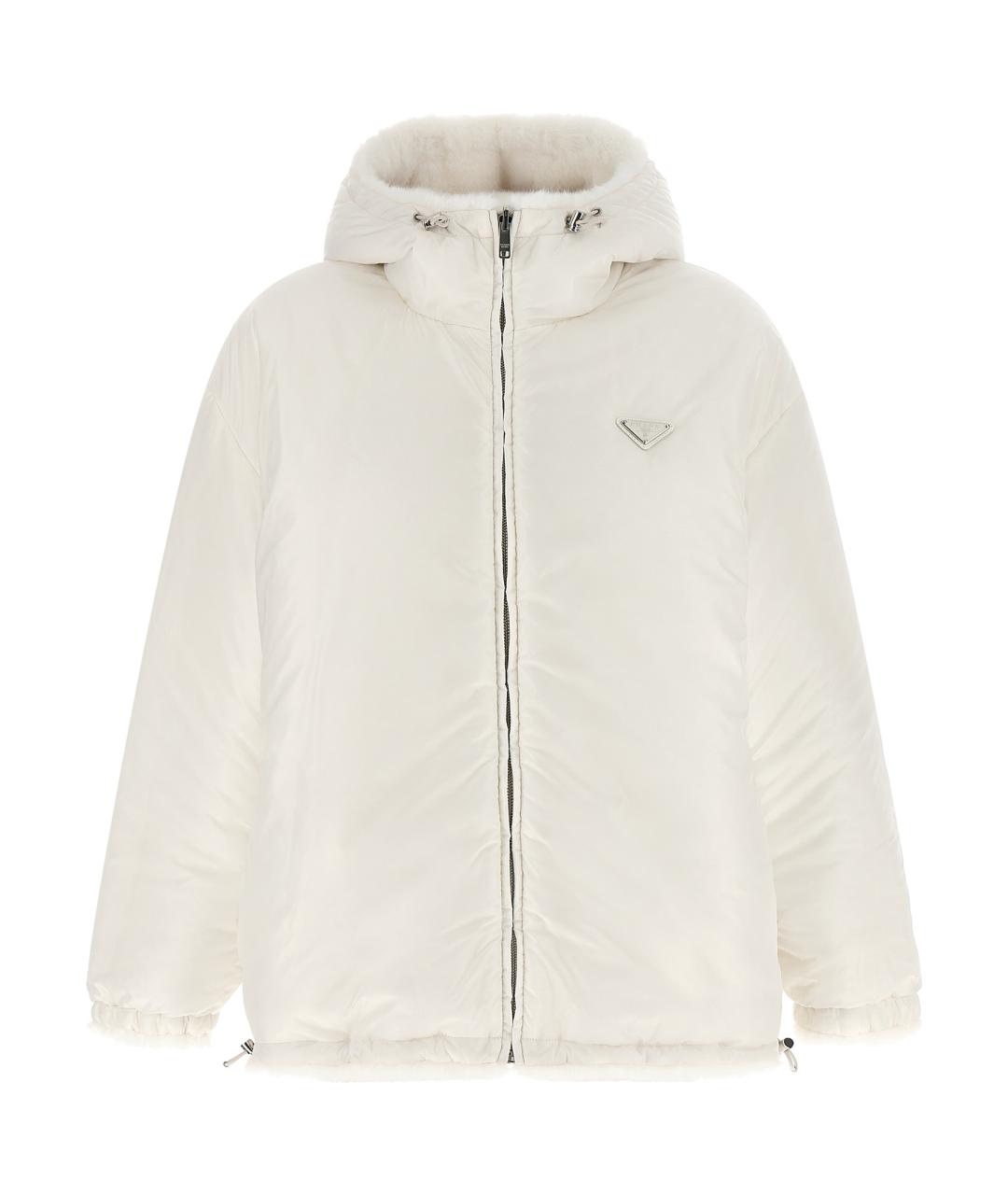 PRADA Белая полиамидовая куртка, фото 2