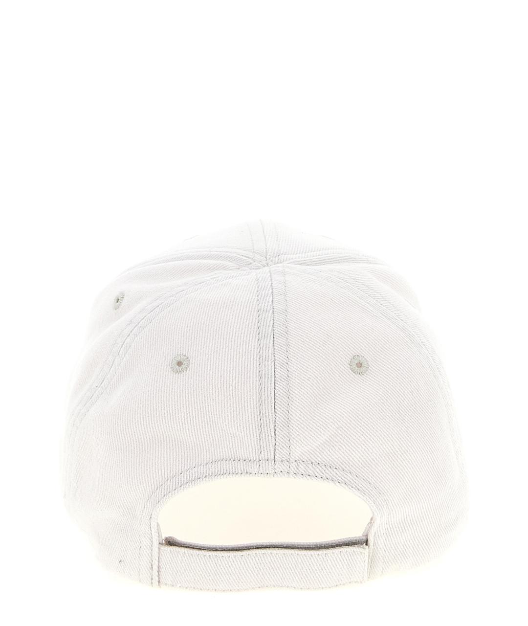 BALENCIAGA Белая хлопковая кепка/бейсболка, фото 3
