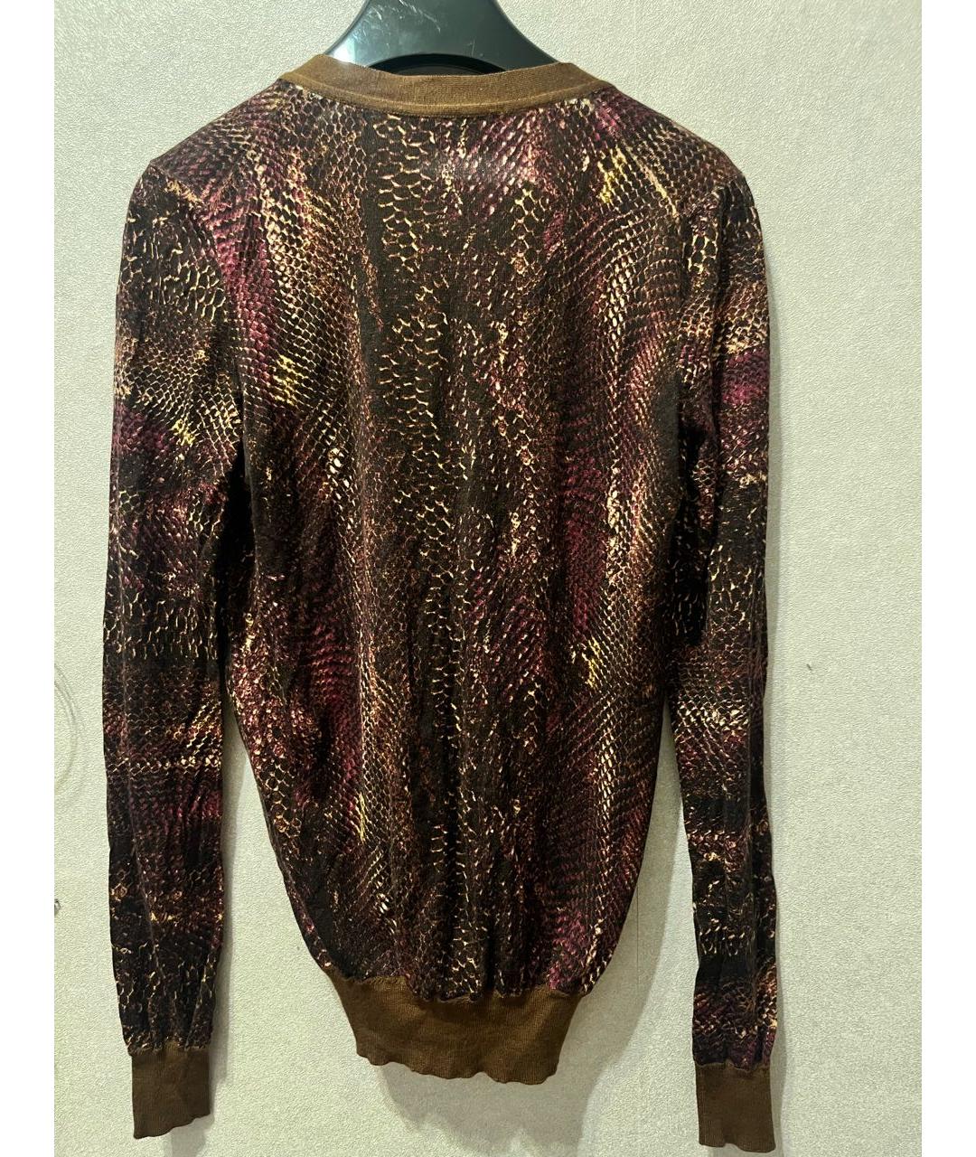 SAINT LAURENT Коричневый кашемировый кардиган, фото 2