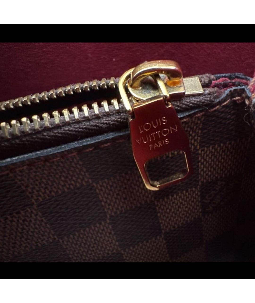 LOUIS VUITTON Коричневая сумка тоут, фото 3