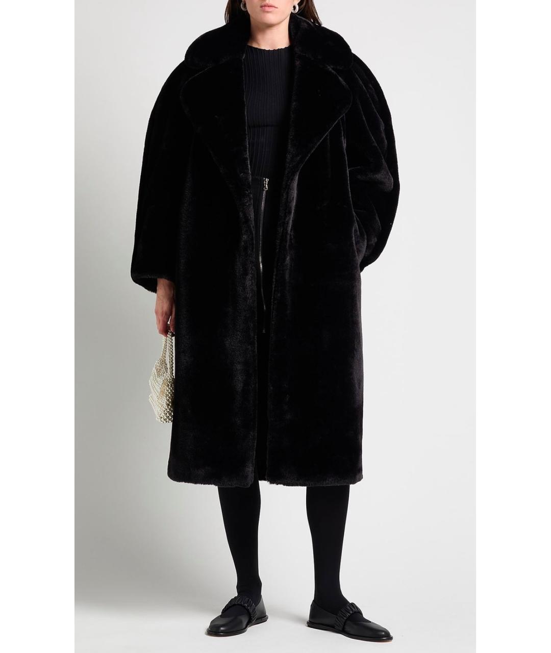 DRIES VAN NOTEN Черная шуба, фото 2