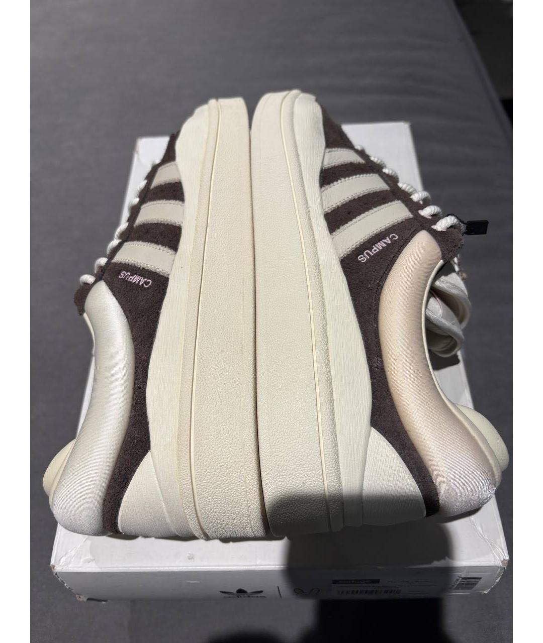 ADIDAS Коричневые замшевые низкие кроссовки / кеды, фото 3