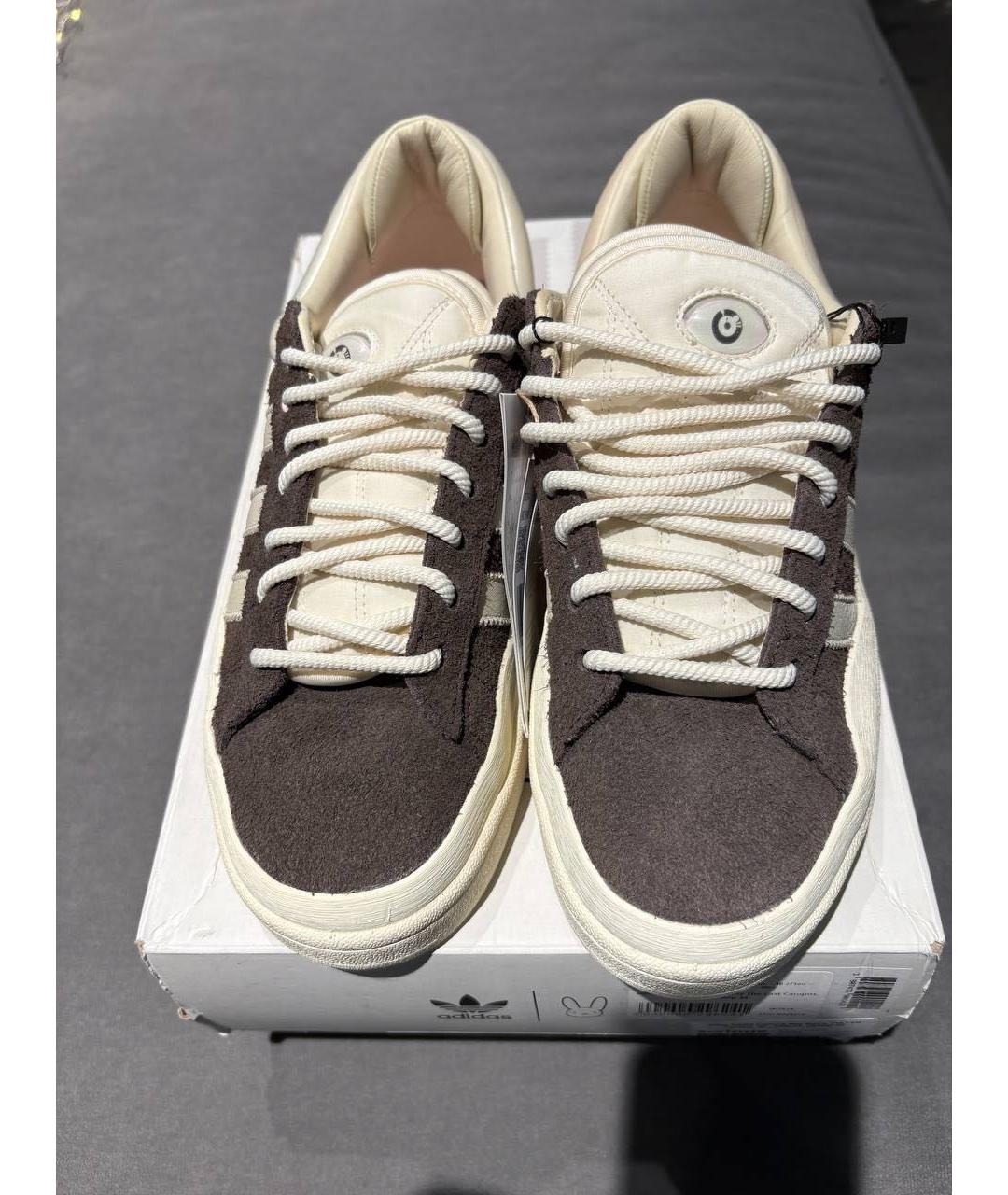 ADIDAS Коричневые замшевые низкие кроссовки / кеды, фото 2