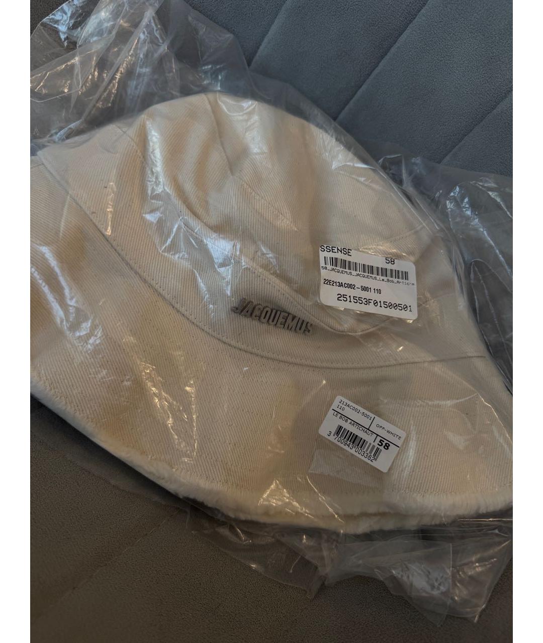 JACQUEMUS Бежевая хлопковая панама, фото 8