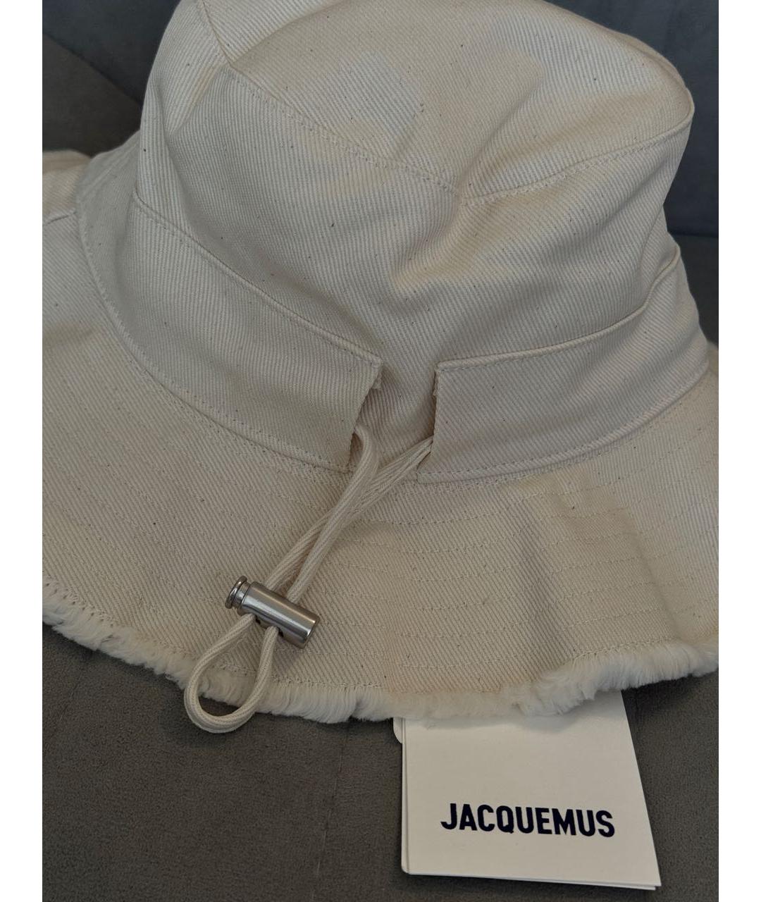 JACQUEMUS Бежевая хлопковая панама, фото 2