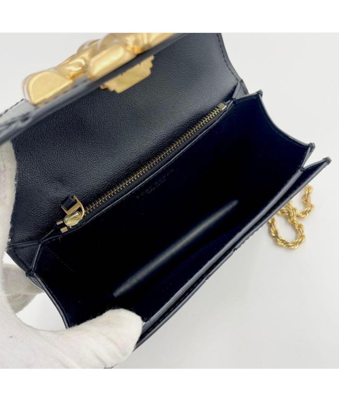 TORY BURCH Черная кожаная сумка через плечо, фото 3