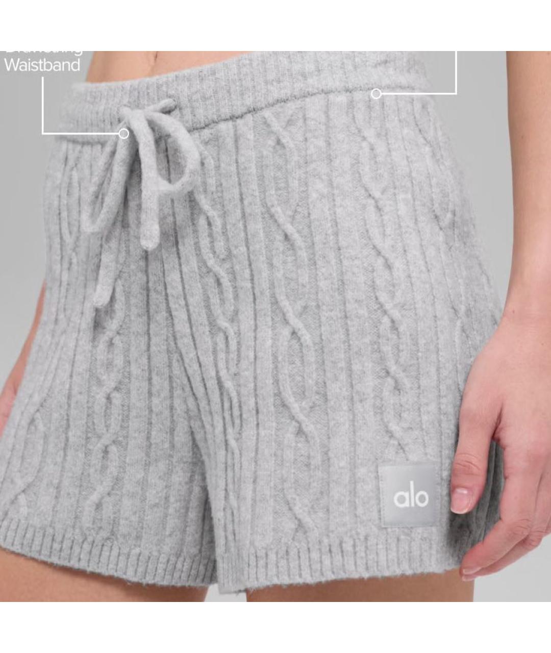 ALO YOGA Серые шорты, фото 3