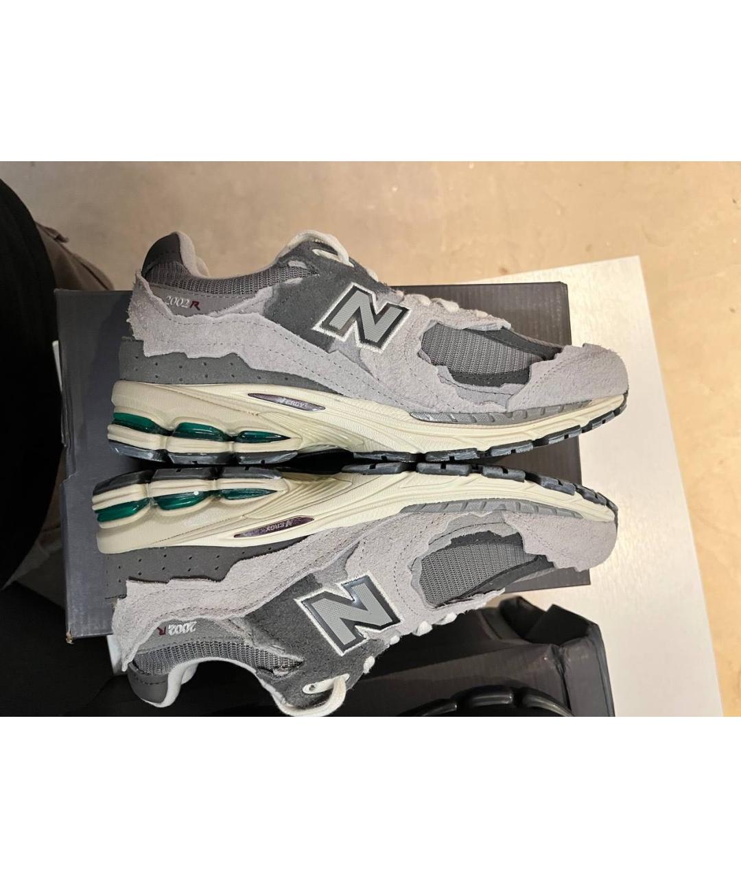 NEW BALANCE Серые замшевые кроссовки, фото 4