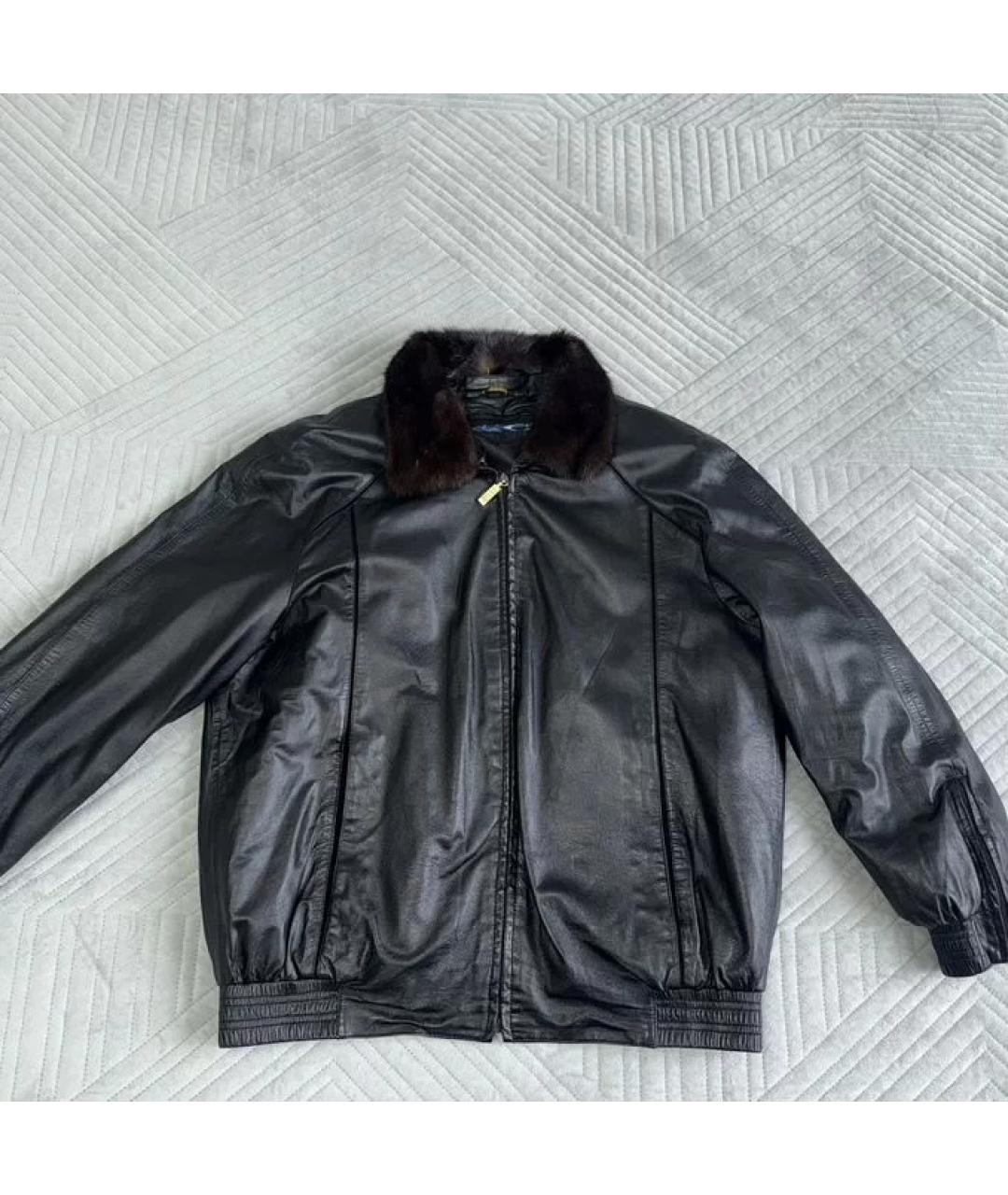 ZILLI Черная кожаная куртка, фото 9
