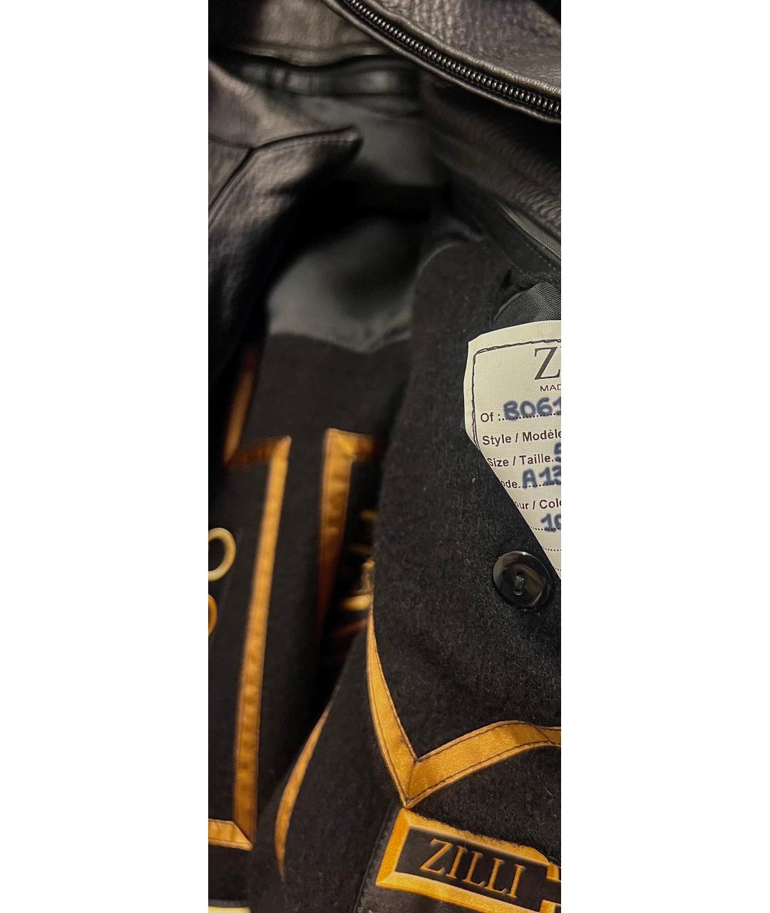 ZILLI Черная кожаная куртка, фото 7