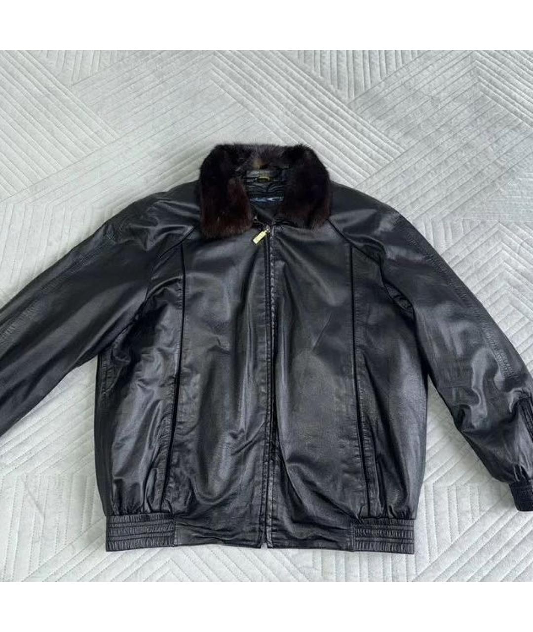 ZILLI Черная кожаная куртка, фото 8