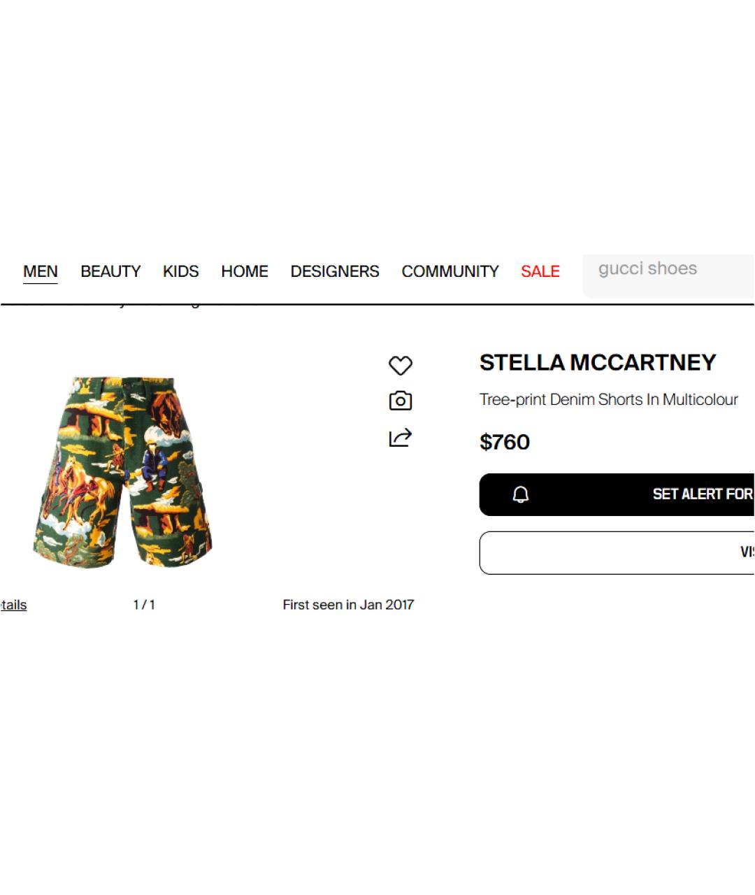 STELLA MCCARTNEY Мульти хлопковые шорты, фото 9