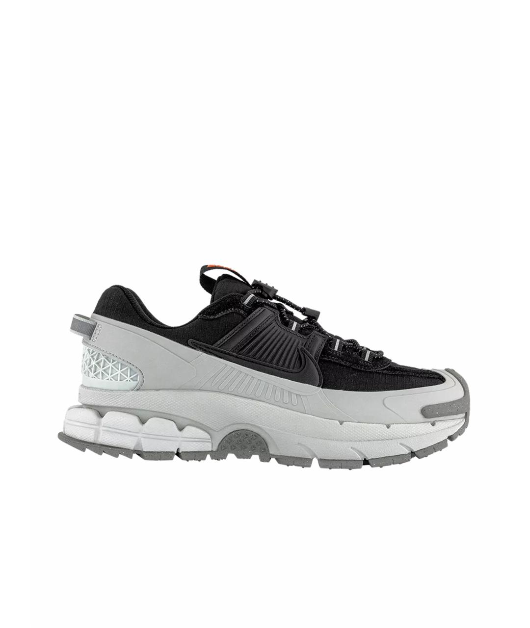 NIKE Черные текстильные низкие кроссовки / кеды, фото 1