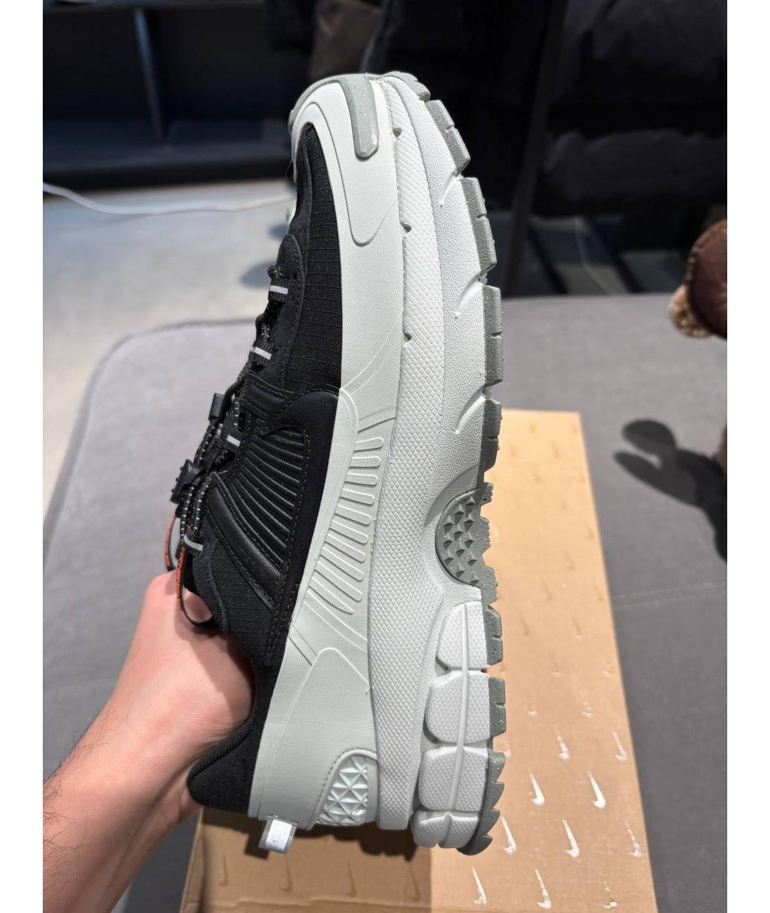 NIKE Черные текстильные низкие кроссовки / кеды, фото 6