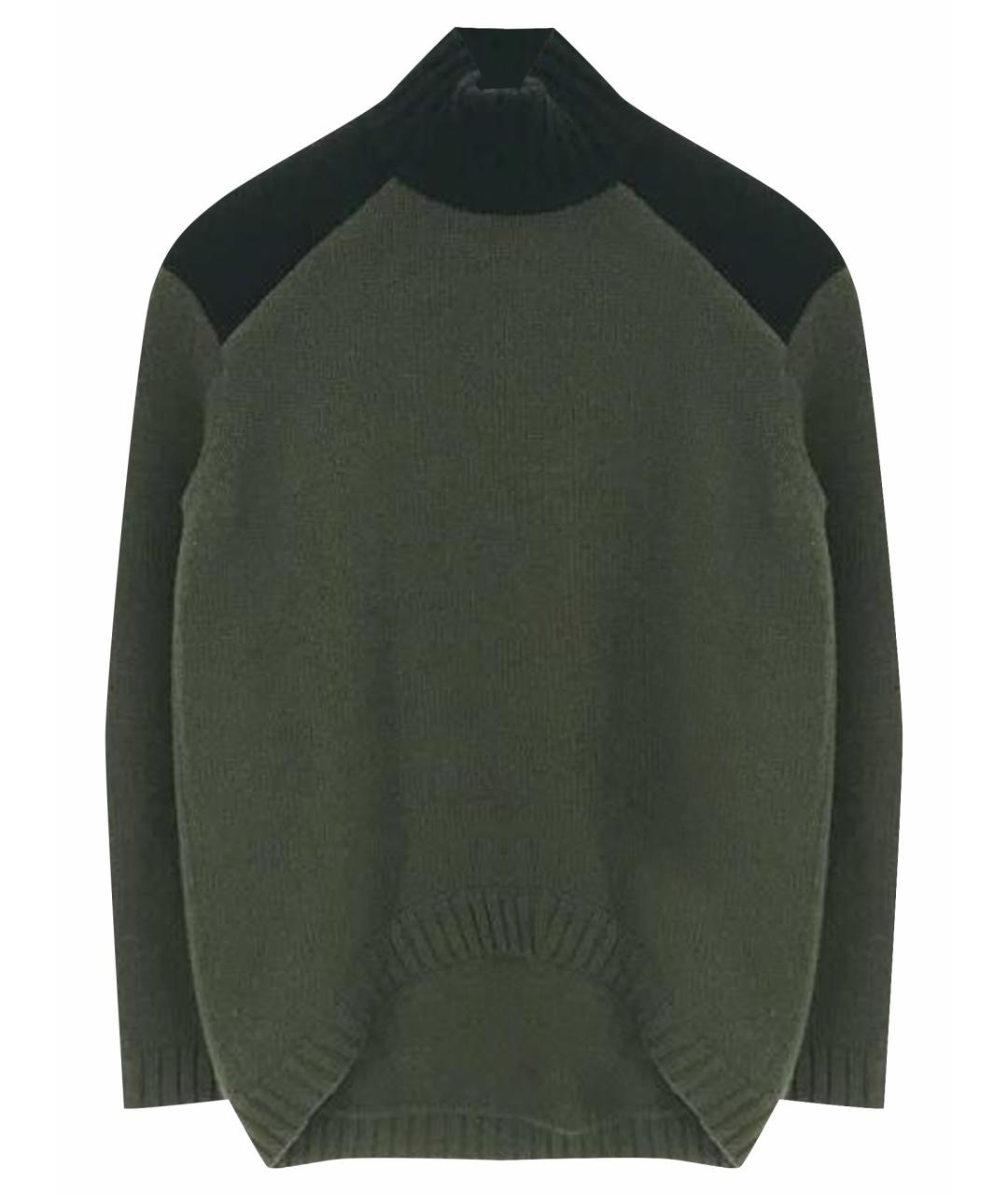 GIVENCHY Хаки шерстяной джемпер / свитер, фото 1