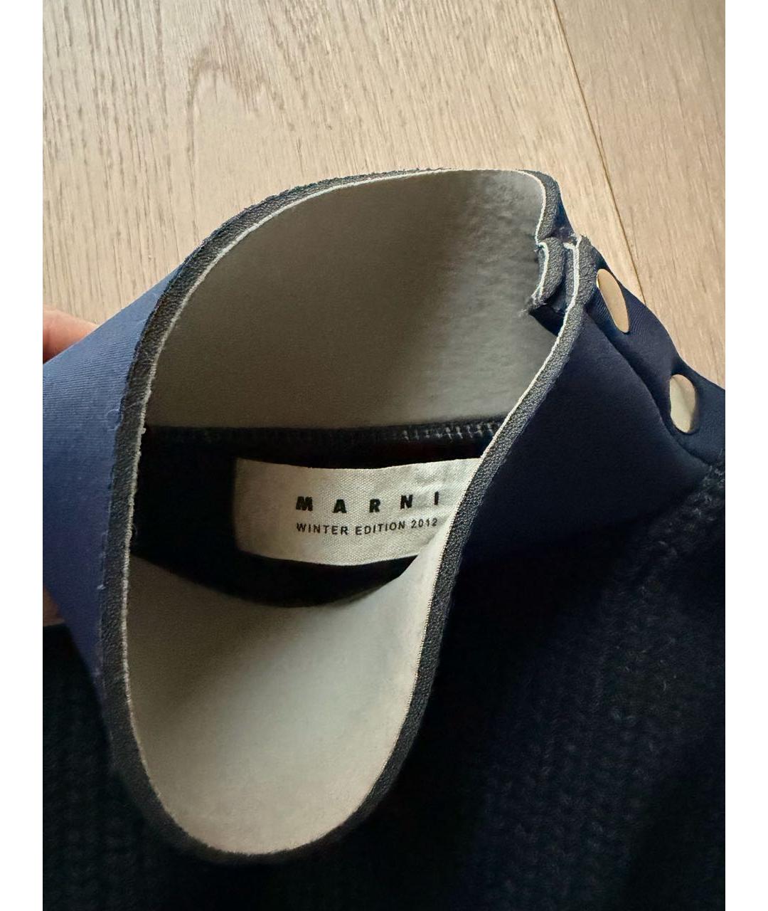 MARNI Антрацитовый шерстяной джемпер / свитер, фото 3