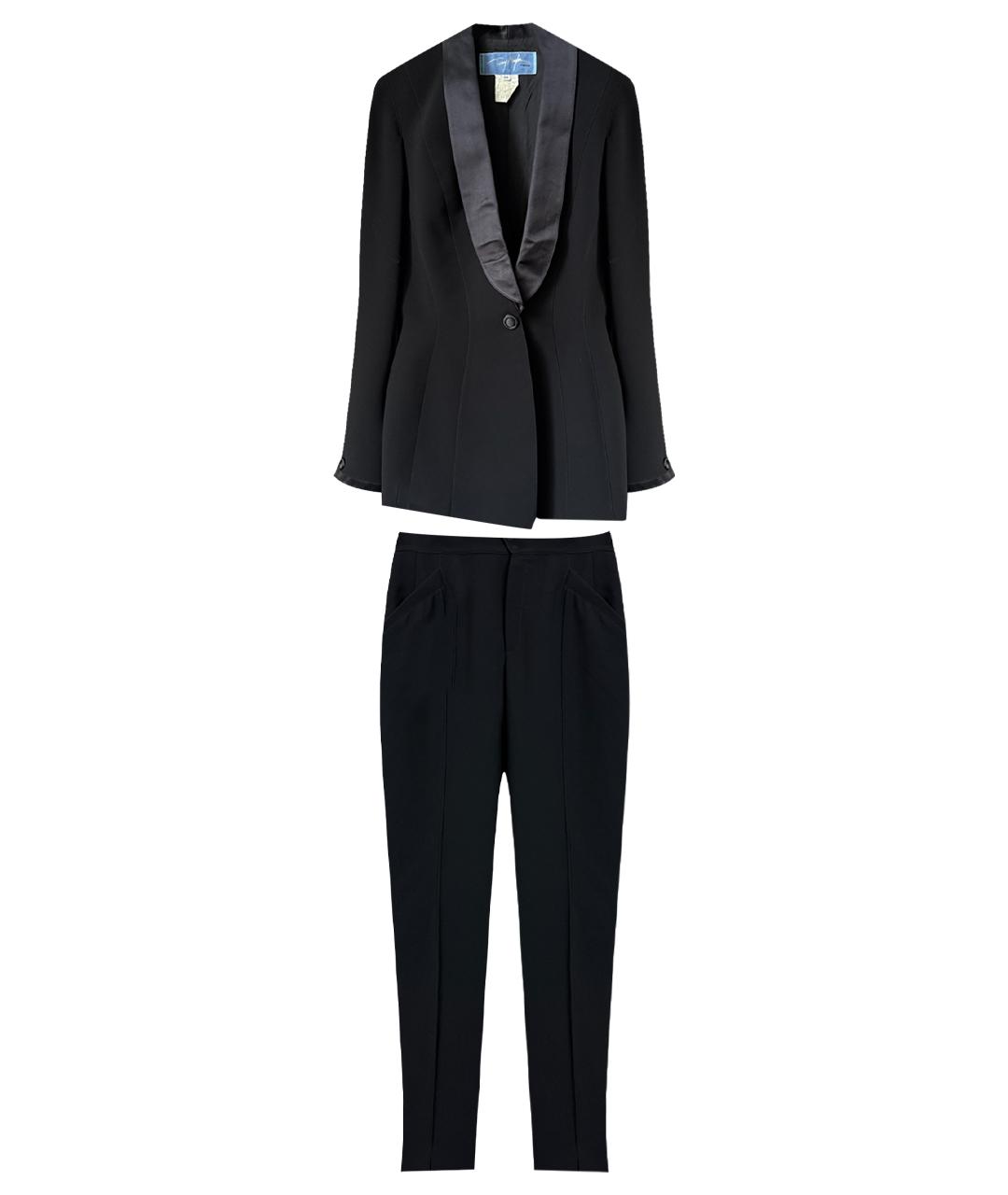 THIERRY MUGLER VINTAGE Черный костюм с брюками, фото 1